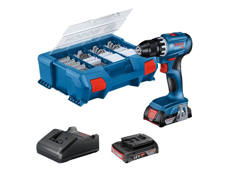 Bosch Bore-/Skruemaskine Gsr18v-45 2X2 82Ac Lb