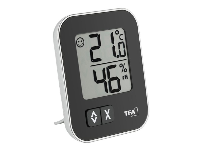 Tfa Moxx - Termo-Hygrometer - Digital - Sort, Sølv