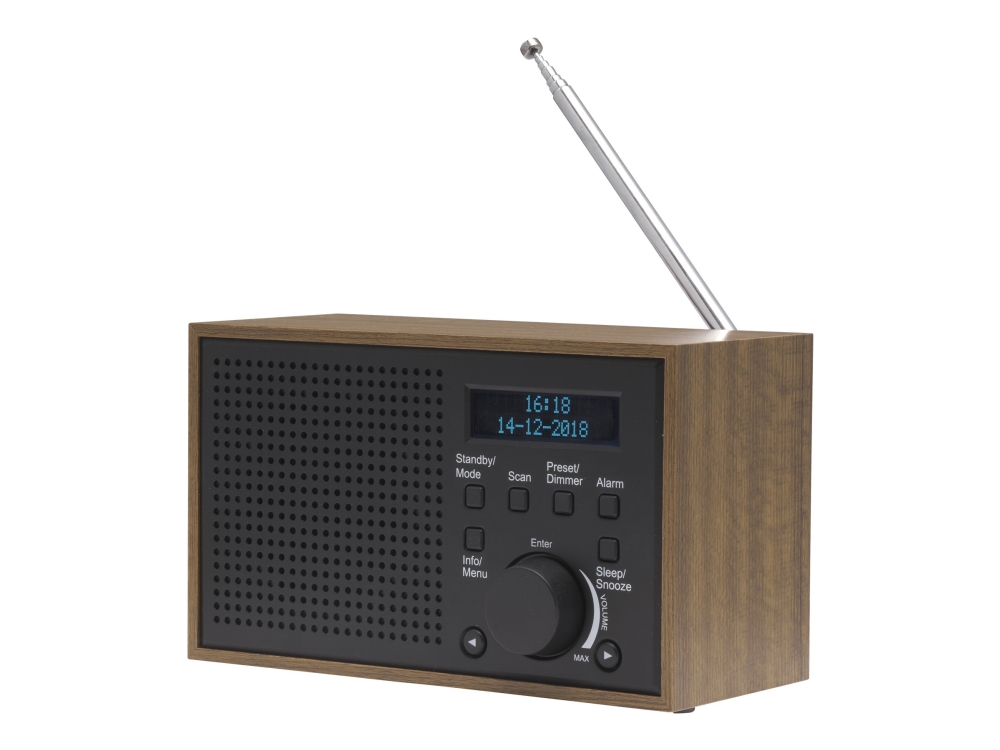 Denver Dab-46 - Dab Bærbar Radio - 2 Watt - Mørkegrå