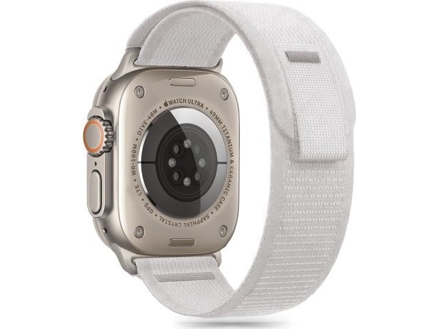 Tech-Protect Tech-Protect Nylon Stripe Apple Watch 6 / 7 / 8 / 9 / 10 / Se / Ultra 1 / 2 (44 / 45 / 46 / 49 Mm) Crayon Grey