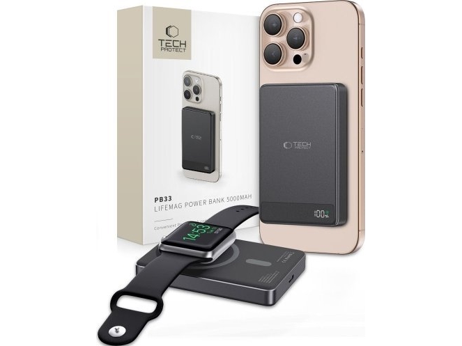 Tech-Protect Tech-Protect Pb33 Lifemag Magsafe Power Bank 5000Mah Black