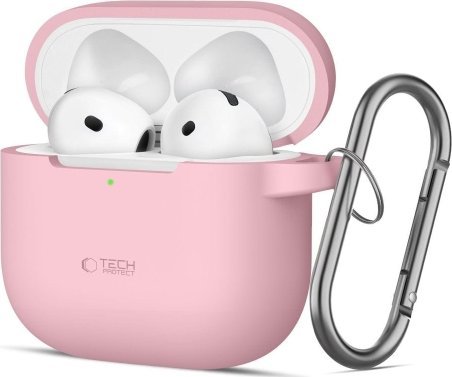 Tech-Protect TECH-PROTECT SILICONE HOOK APPLE AIRPODS 4 DUSTY PINK