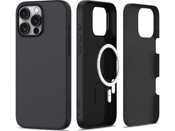 Tech-Protect Tech-Protect Silicone Magsafe Iphone 16 Pro Matte Black