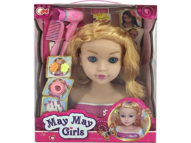 Ramiz Blonde Styling Head + tillbehör | Leksaker - Figurer & Dockor - Frisör och sminkhuvuden | GameStuff