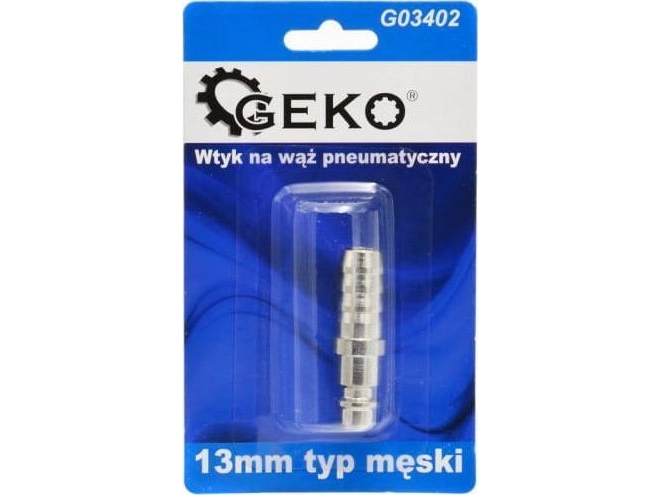Geko Pneumatic Hose Connector 13Mm Male Type (Blister) (10/100) G03402 Geko