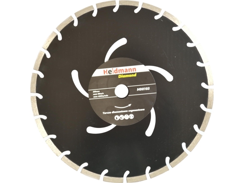 Geko timanttiterä 350x25.4x10mm musta (H00103)