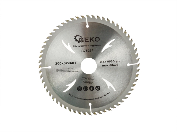 Geko Træskive 200X32x60t (Huller) (50)