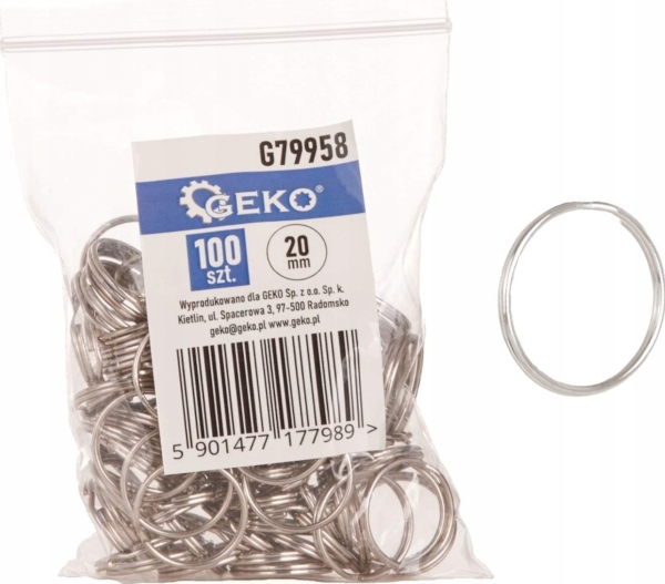 Geko Nyckelring - nyckelring 20mm - 100st (100) | Sport & Träning - Tillbehör - Nyckelringar | GameStuff