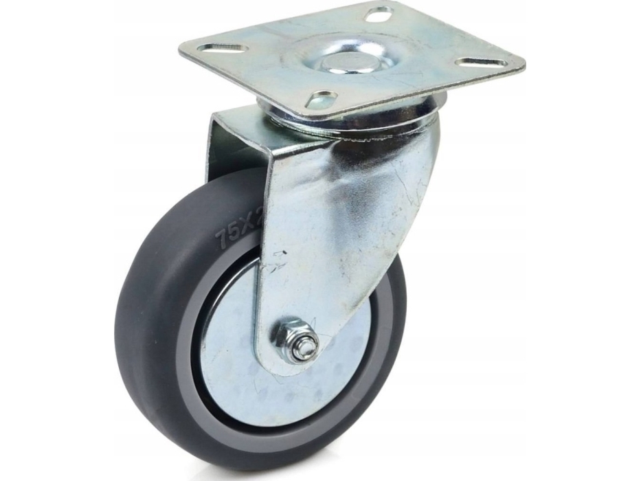 Geko Svängbart hjul 75mm PP/TPR (100) | Utomhus - Fiskeredskap - Fiskerullar | GameStuff