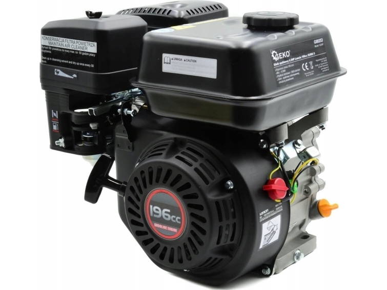 Geko bensinmotor 6,5HP Loncin 196cc 19mm EURO 5 | EL Artiklar - Motorer, Spänningsreglering, Övervakning - Motor | GameStuff