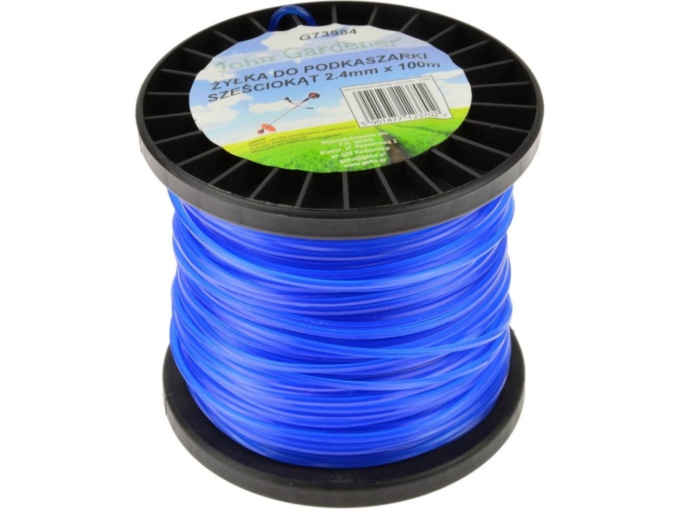 Geko Faden Für Trimmer Sechskant 2,4 Mm X 100 M (24)