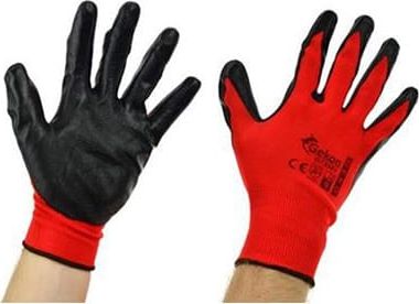 Geko Schutzhandschuhe 10 Rot Nitril G73582