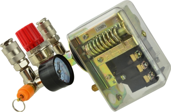 Geko trykafbryder/pressostat reduktor med 2 ure 400V (50)