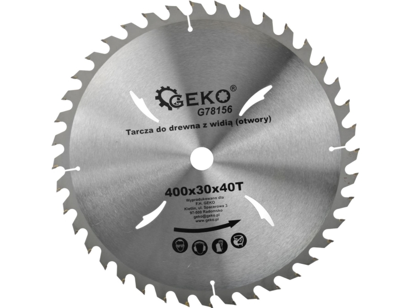 Geko träbearbetningsskiva 400x30x40T hål (G78156) | Elverktyg - Sågblad - Övriga Sågblad | GameStuff