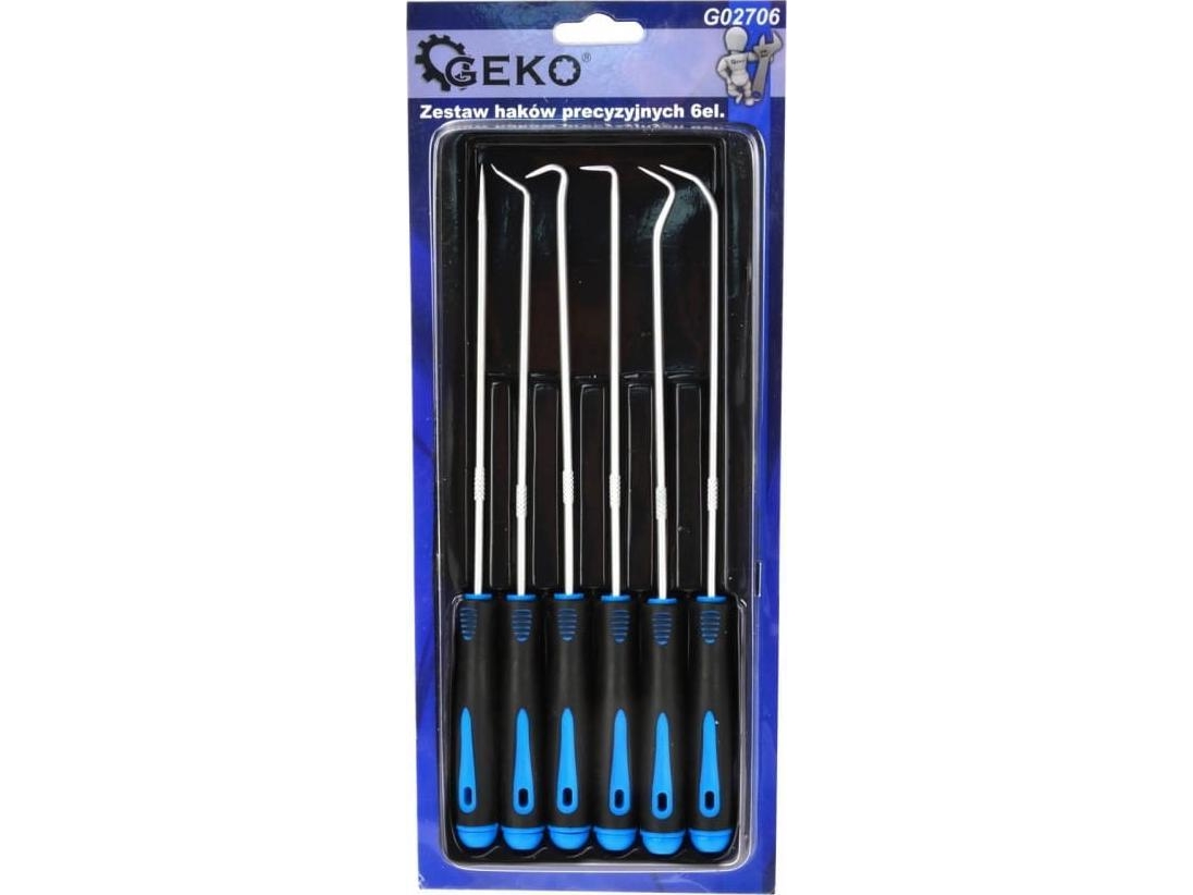 Geko set med precisionskrokar 6 delar (72) G02706 GEKO | Verktyg & Verkstad - Infästning - Krokar & tillbehör | GameStuff