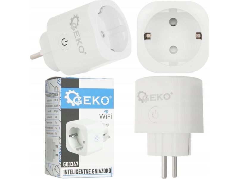 Geko Intelligent Wifi-Stikdåse 16A (100)