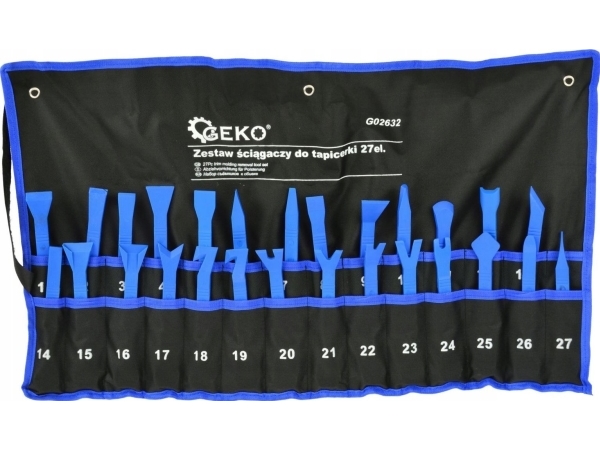 Geko sæt tapet-/polstringsværktøj (trækjern) 27 dele