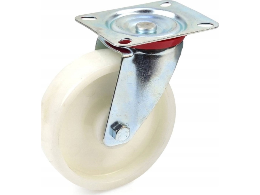 Geko drejehjul med bremse 125 mm PP (25)