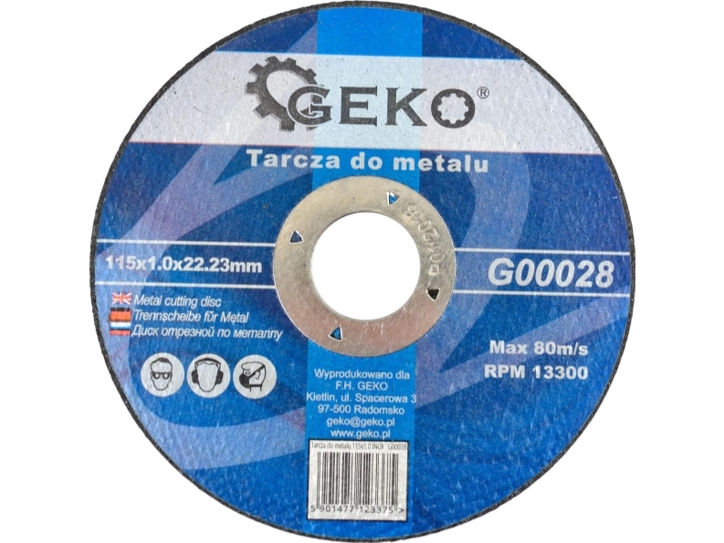 Geko Metallscheibe 115X1,0 (G00021)