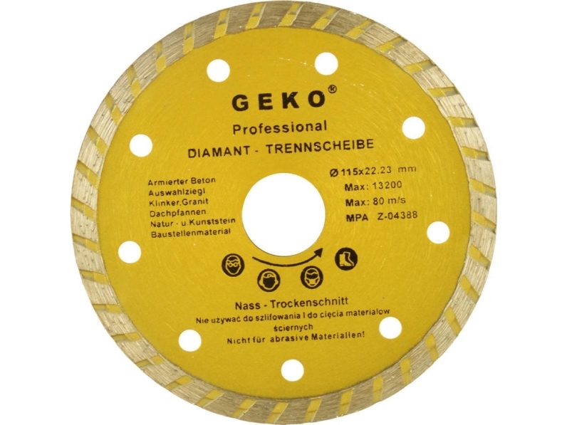 Geko Diamantscheibe 115Mm Turbo (G00260)