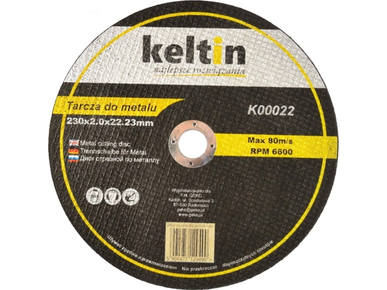 Geko metal-skæreskive 230x2,0 mm (K00022)