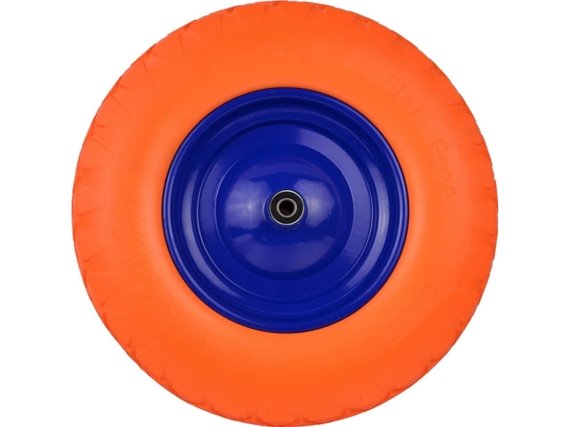 Geko trillebørhjul solidt 4x6 Orange slangeløst