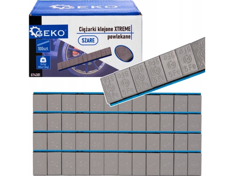 Geko Xtreme Limtrådsplader (Dyppede) Grå 12X5 G – 100 Strimler (6 Kg) (4)