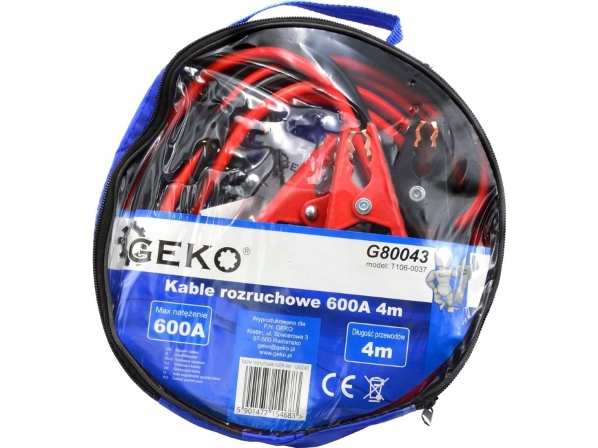Geko starttikaapelit 600A 4m (10)