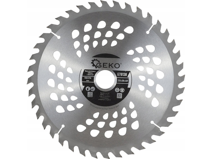 Geko træskive 255x30x40T(huller) (25)