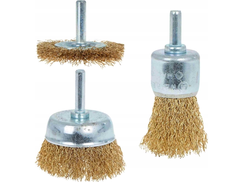 Geko stålbørster til boremaskine 3 stk (60)