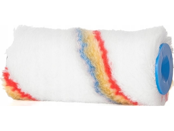 Geko Malerrulle polyakryl (flerfarvet) 10cm 30mm fi-6mm (200)