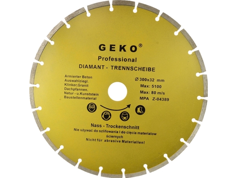Geko skiva diam.300x8x32mm segment GEKO PROFI (10)