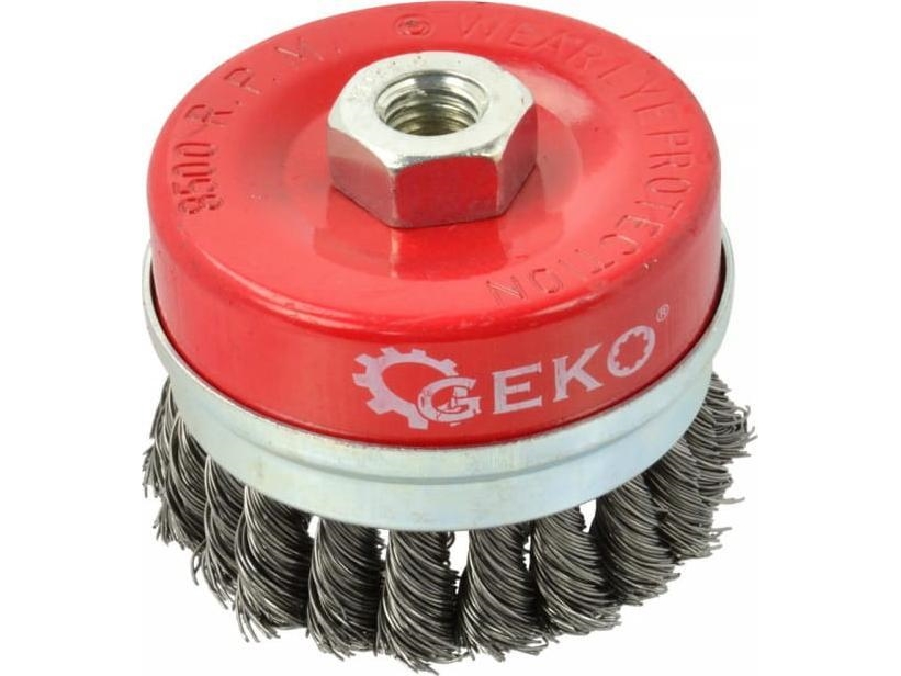 Geko Drahtbürste Scheibe 100 Mm M14 + Spannband (30/50) G00612