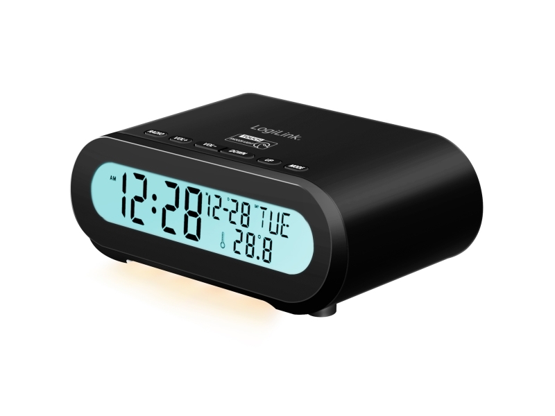 Klockradio Temp/fuktighet USB-C/Batteridrift Svart | EL Artiklar - Andra EL - Röklarm | GameStuff