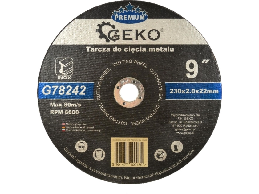 Geko metallinleikkauslaikka Premium 230x2 Inox (G78242)