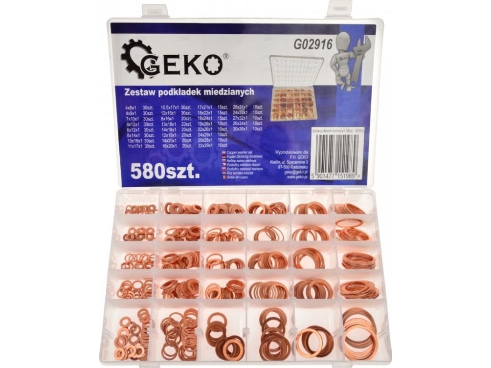 Geko Copper Pads 580Szt.(20) G02916 Geko