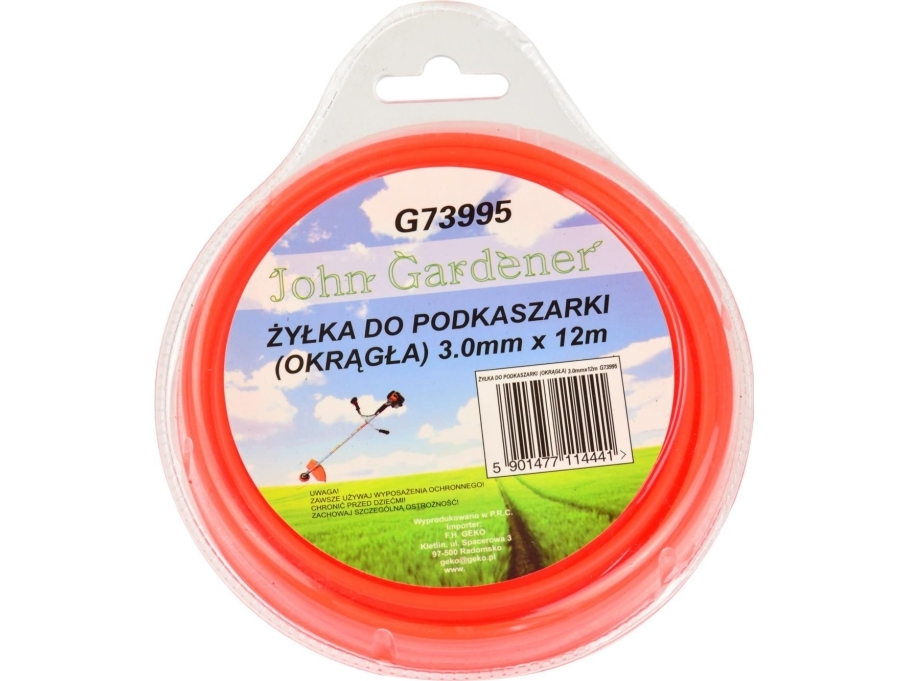 Geko Zylka Til Trimmer Rund 3 Mm X 12 M (80)