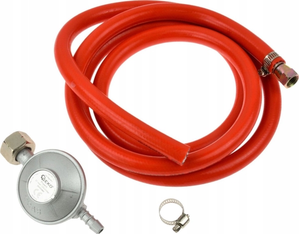 Geko Gas Reducer för 11kg 37mbar cylinder + 2m slang (20) | Pizzaugnar och tillbehör - Pizza ugn - Gasregulatorer | GameStuff