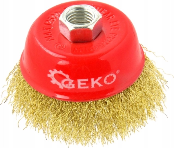 Geko stålbørste med messingoverflade 85 mm M14 (100)