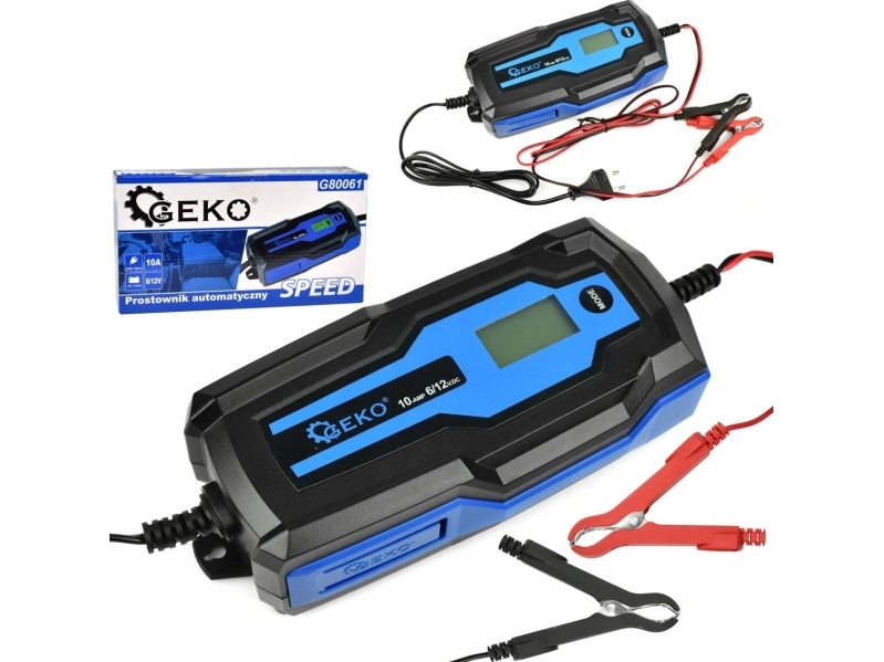 Geko Automatik-Ladegerät Speed 6/12V 10A 4Ah-200Ah (10)