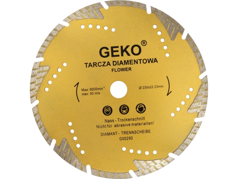 Geko Diamantblatt 230Mm "Blume" (G00290)