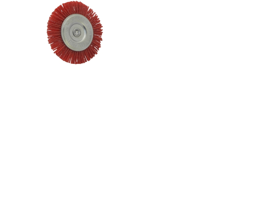 Geko hjulbørste med trådbor nylon 75 mm (G00638)