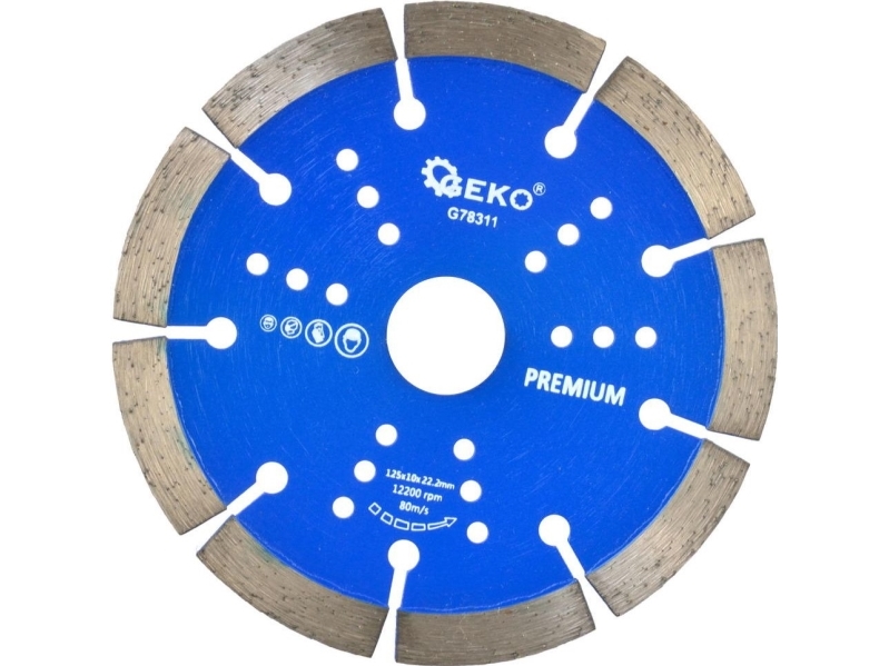 Geko Premium Segmenteret Savklinge 125 X 10 X 22,2 Mm (Laser) 100