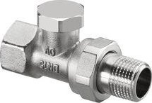 Oventrop Combi 2, paluuventtiili, DN15 - 1/2, suora, niklattu, nikkelöity