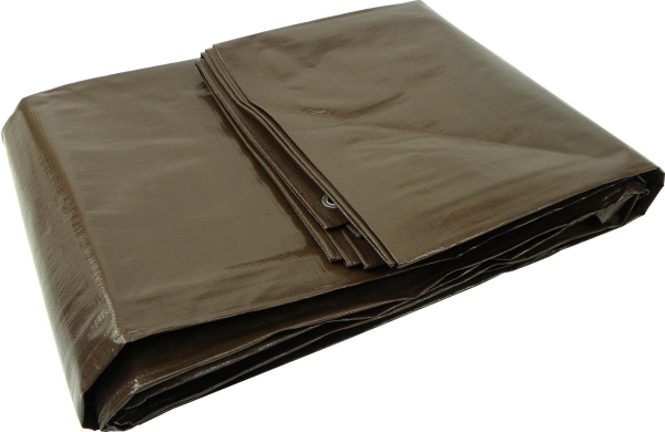 Geko presenning 3x4 m ekstra kraftig/brun 200 g (6)