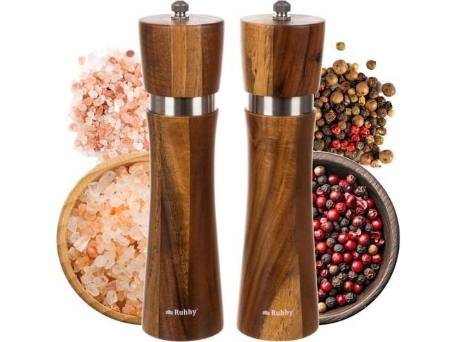 Holz Pfeffer- & Salzmühle Set 2-Tlg. Ruhhy 24650