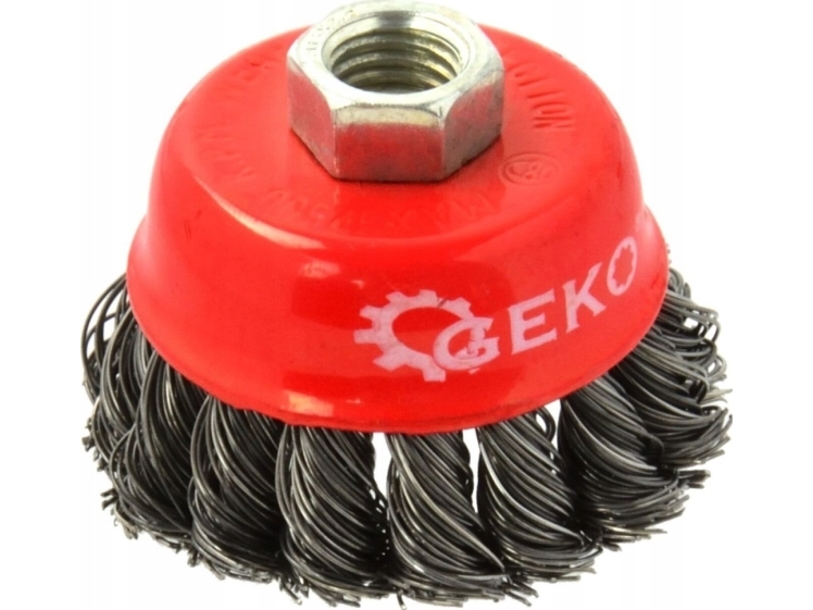 Geko Knudret Stålbørste 65Mm M14(100)