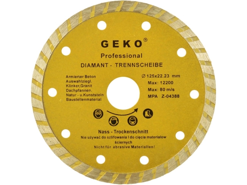 Geko Profi(200) Turbo Skæreskive Ø125 Mm