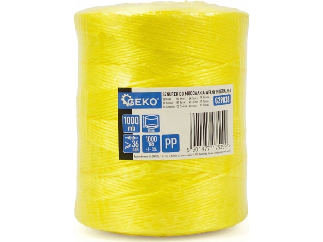 Geko snöre för infästning av mineralull 1000 m (16) | N - A | GameStuff