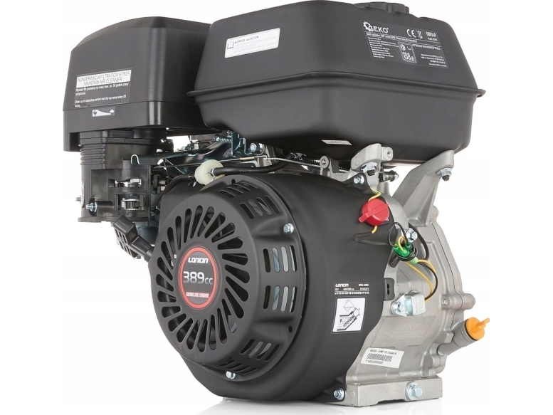 Geko forbrændingsmotor 13HP Loncin G390F 25mm (manuel start) (1)